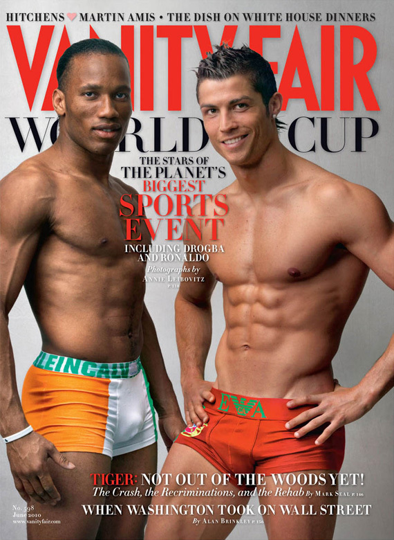 Ronaldo on the cover looks like they are competing for the biggest bulge